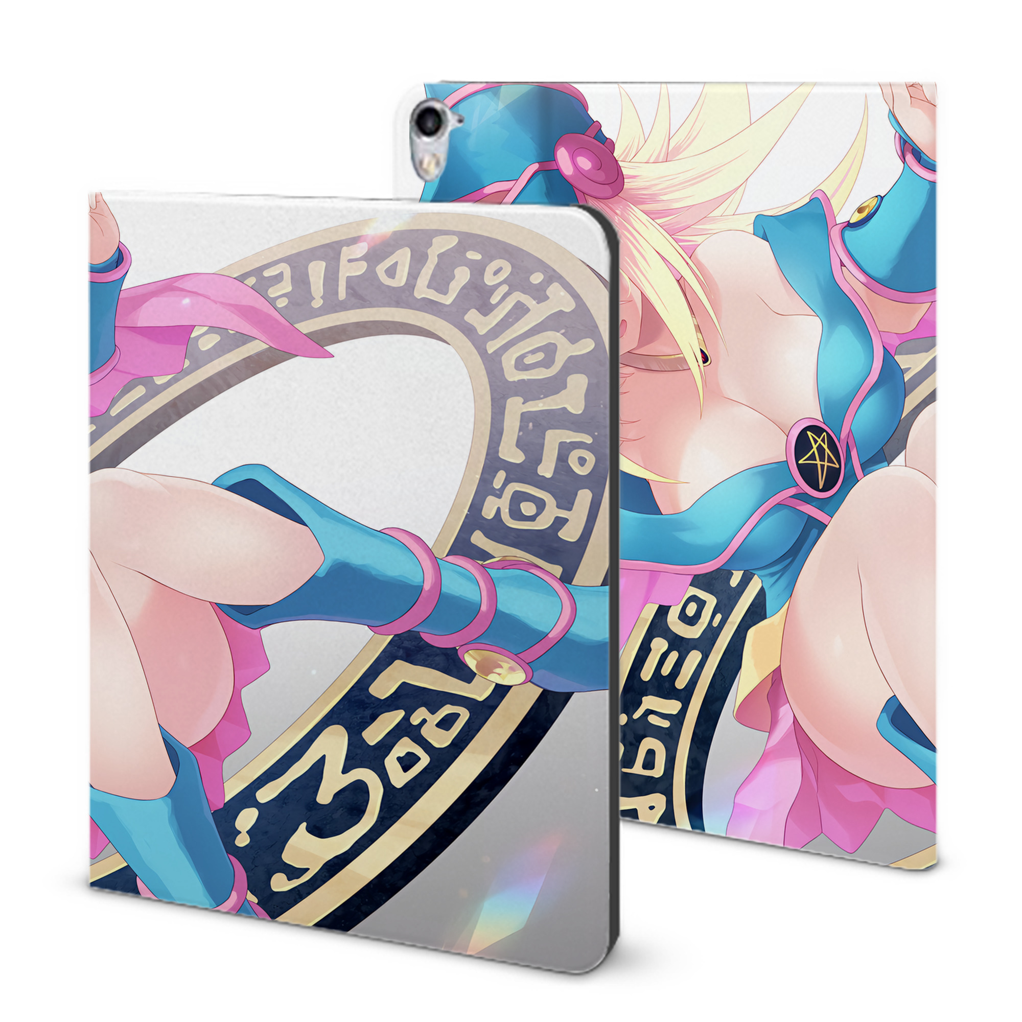 （画像用） 遊☆戯☆王 Yu-Gi-Oh! IPad ケース ブック型 PUレザー TPU 耐衝撃 軽量 薄型 ペン収納なし 全面保護 IPad 各モデル対応
